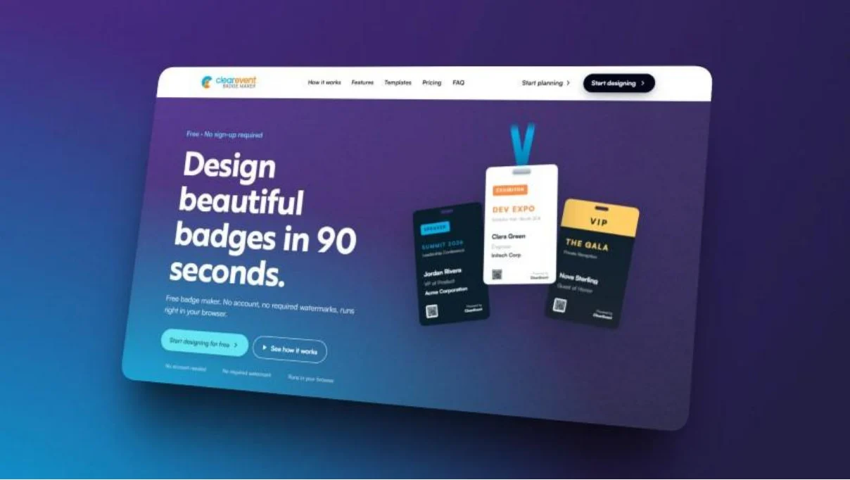 Free Badge Maker Helps Event Organizers Create Print-Ready Event Badges